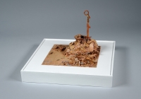 The Before Part of What I Do #26, mixed media object, 12” x 12” x 12”
