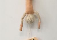 What Lies Beneath: Same drawer? #18, mixed media object, 11” x 3” x 2”