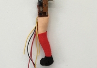 What Lies Beneath: Same drawer? #6, mixed media object, 2”x6”x1/2”