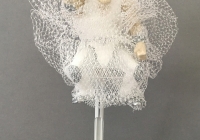 Are you Saying Yes to the Dress? #3, mixed media object, 10” x 4” x 4”